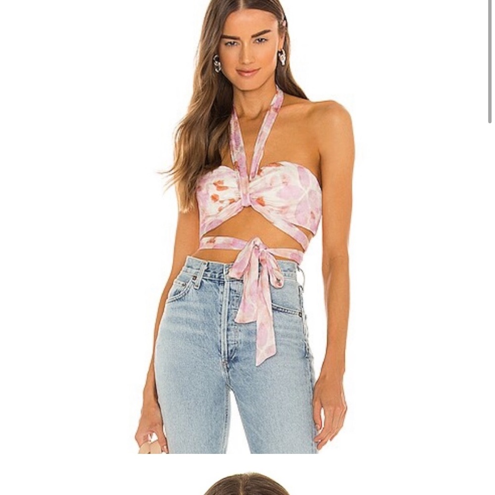House of Harlow X Revolve Tammy Top in Watercolor Floral